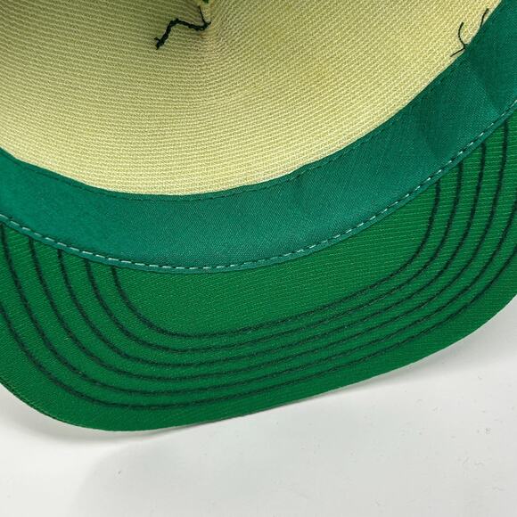 Vintage 80s Dynatron Electric Co Trucker Hat Baseball Cap GM USA Snapback Green - Picture 5 of 9